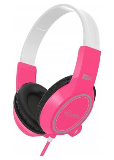 Headphones Mee Audio Kidjamz 3 (Kid Jamz Kj35) Headphones For Children 4-12 With A Volume Limiter - White - Pink Headphones Mee Audio Kidjamz 3 (Kid Jamz Kj35) Headphones For Children 4-12 With A Volume Limiter - White - Pink
