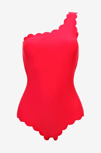 Kaanda Beach Life Badedrakt Oneshoulder Onepiece Rød