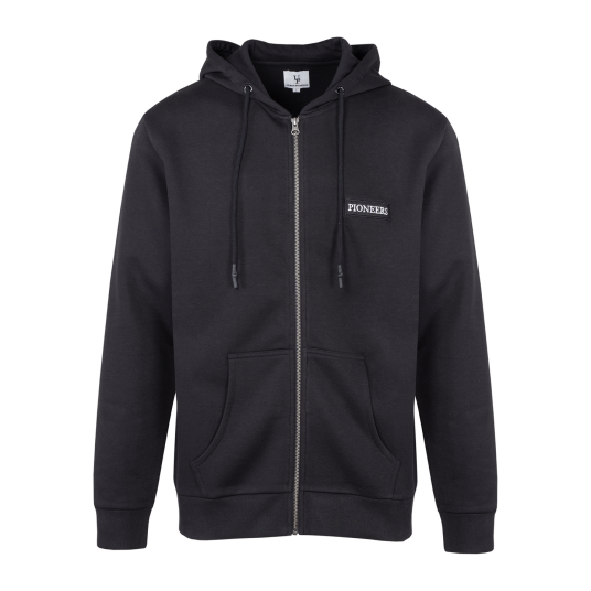 Parley Zip Hoodie Black XL Pioneers patch zip Hoodie