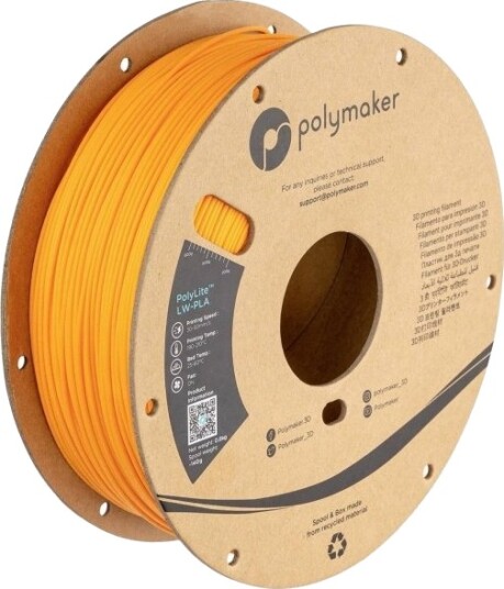 Polymaker Polylite Lw-Pla 0.8 Kg 1.75 Mm Lys Oransje