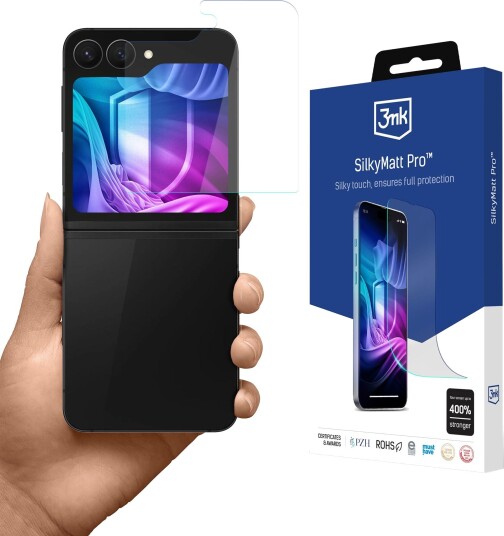 3Mk Matt Film 3Mk Silky Matt Pro Til Samsung Galaxy Z Flip6 / Z Flip7 Fe For Ytre Skjerm