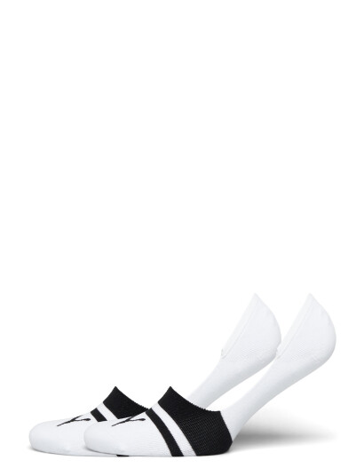 PUMA Puma Unisex Heritage Mid Cut Footie 2P - White - 39-42 PUMA Puma Unisex Heritage Mid Cut Footie 2P - White - 39-42