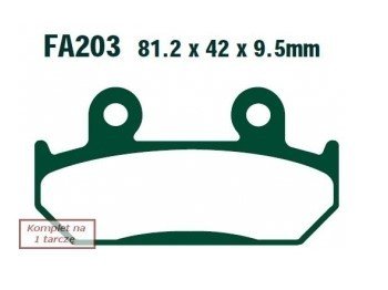 Bremseklosser EBC Brakes FA203