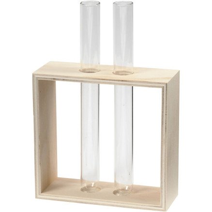 Diverse Testrørholder H: 10+15 cm D: 4 cm B: 10,5 cm 1 stk Diverse Testrørholder H: 10+15 cm D: 4 cm B: 10,5 cm 1 stk