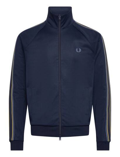 Fred Perry Tramline Tape Track Jkt   Navy   S