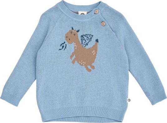Müsli Storybook Knit Jacquard Sweater Baby - SOFT BLUE - 62