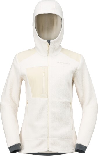 Norrøna Women's Trollveggen Warm3 Zip Hood Whisper White XS
