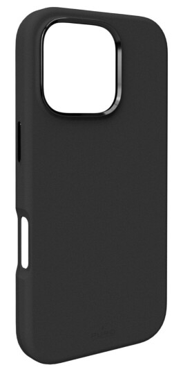Puro Icon Mag Pro Silikon Mobildeksel for iPhone 16 Pro med MagSafe, Svart