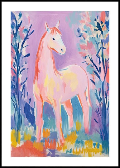 Colorful Horse Plakat Plakat / 100x150cm