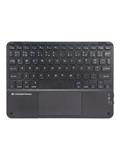Conceptronic keyboard 10 inch with touchpad QWERTY Portuguese black Input Device Tastatur Portugisisk Svart Conceptronic keyboard 10 inch with touchpad QWERTY Portuguese black Input Device Tastatur Portugisisk Svart