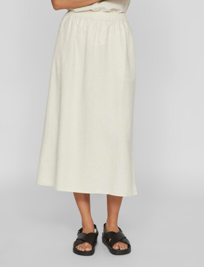 Vila Viprisilla H/W Midi Skirt/1 - Cream - 34