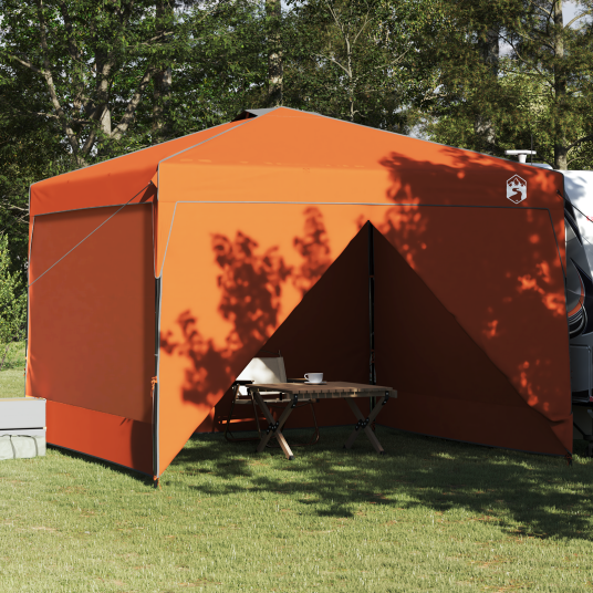 vidaXL Pop-up markise telt Oransje 300 x 300 cm stoff vidaXL Pop-up markise telt Oransje 300 x 300 cm stoff