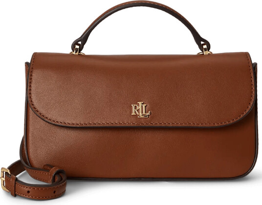Lauren Ralph Lauren Leather Marcy Crossbody Wallet Brown ONE SIZE Lauren Ralph Lauren Leather Marcy Crossbody Wallet Brown ONE SIZE