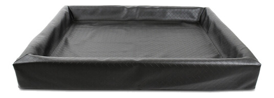 Biabed Original Svart Hundeseng 100 x 120 cm Ergonomisk Kunstskinn