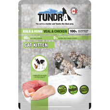 Tundra Pouch Kitten Kalv Og Kylling 85G Våtfôr Tundra Pouch Kitten Kalv Og Kylling 85G Våtfôr