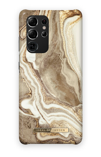 iDeal of Sweden Fashion Case Galaxy S21 Ultra Golden Sand Marble