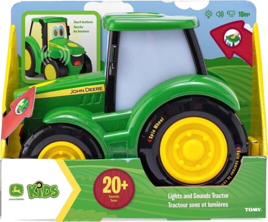 John Deere Traktor Johnny Med Lyd Og Lys