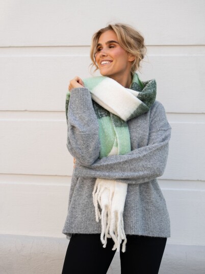 Ichi Vibe Scarf Grønn ONE SIZE Ichi Vibe Scarf Grønn ONE SIZE