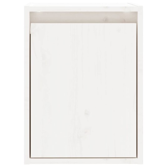 vidaXL Veggskap hvit 30x30x40 cm heltre furu