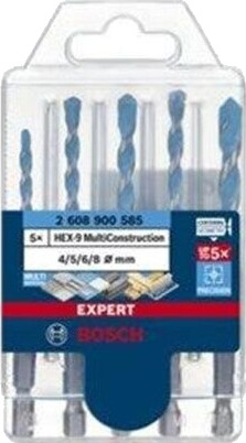 Bosch HEX-9 Multiconstruction Borsett 4-8 mm - 5 Deler til Metall og Tre