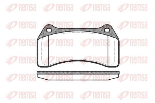 Bremseklosser REMSA 0895.00 Bremseklosser REMSA 0895.00