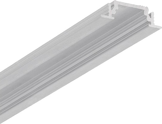 Topmet 1m aluprofil GROOVE10 BC/UX Ubehandlet aluminium innfelt LED skinne Topmet 1m aluprofil GROOVE10 BC/UX Ubehandlet aluminium innfelt LED skinne