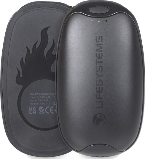 Lifesystems Rechargeable Dual Palm Handwarmer Black OneSize
