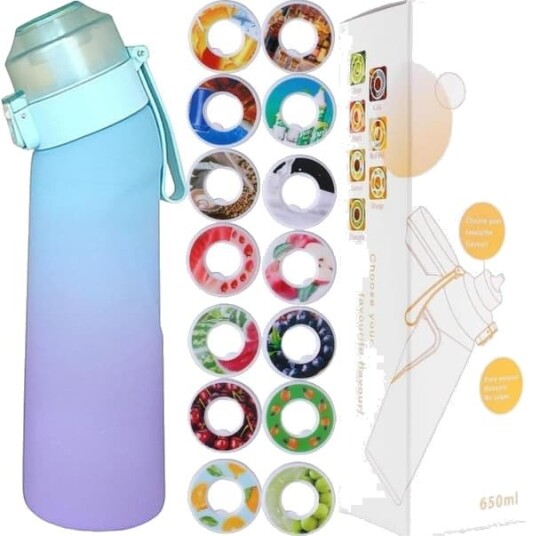 Vannflaske Air Up 650ml med 7 Smakspods Sukkerfri & Aromatisk