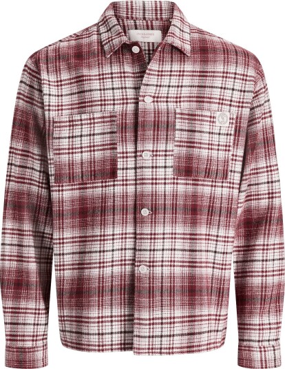 Jack & Jones Jorfrederiksberg Flannel Overshirt Ls Sn CHOCOLATE TRUFFLE XL