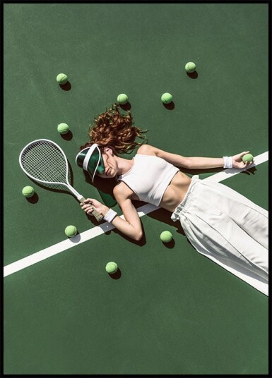 On the Tennis Court Plakat Plakat / 100x150cm On the Tennis Court Plakat Plakat / 100x150cm