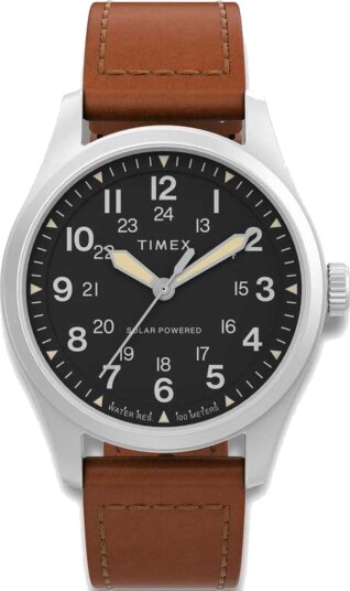 Timex Field Post Solar Watch 36mm Brown/Black Timex Field Post Solar Watch 36mm Brown/Black