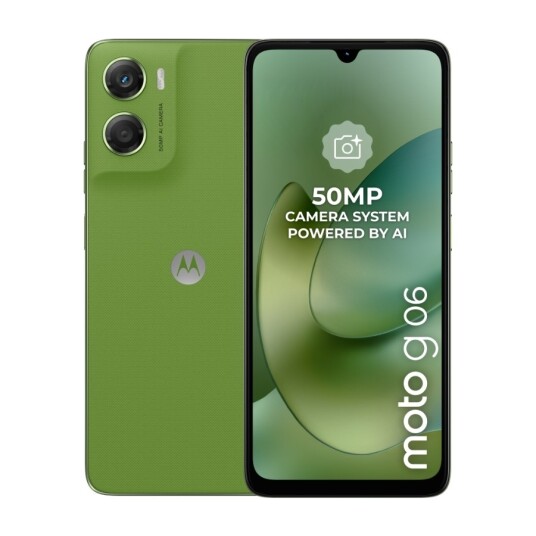 Motorola G06 64GB Tendril Mobiltelefon med 5200 mAh Batteri Motorola G06 64GB Tendril Mobiltelefon med 5200 mAh Batteri