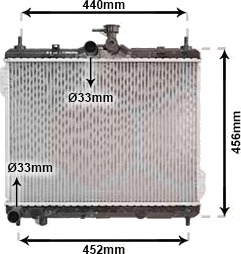 VAN WEZEL 82002101 Radiator motorkjøling