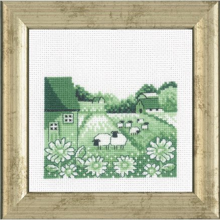 Permin Broderisett Aida Sau 12x12cm