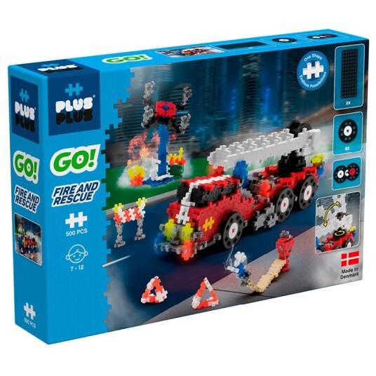 Plus Plus Mini 500 Deler Go! Fire And Rescue