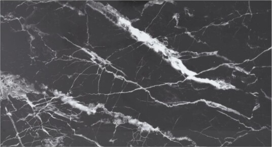 Bordplate svart 120x65 cm 8 mm herdet glass med marmor design
