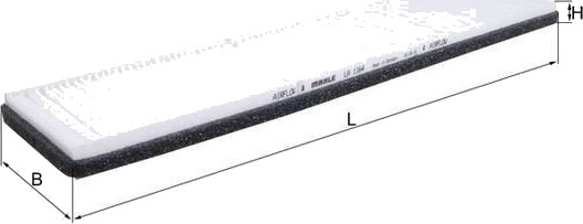Kupefilter MAHLE LA 1164 Kupefilter MAHLE LA 1164