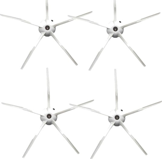 Roborock T7S / T7S Plus G10 sidebørste 4 stk hvit