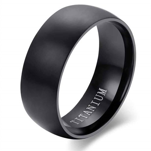 Svart titan ring Svart titan ring