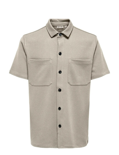ONLY & SONS Onsnewkodyl Life Reg Ss Shirt Noos Beige XS
