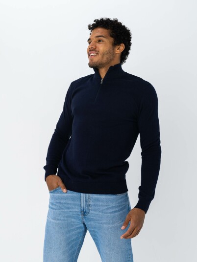 Selected Homme Selected Homme Berg Half Zip Cardigan Blå L