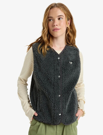 Roxy Iconic Town Vest - Grey - XL