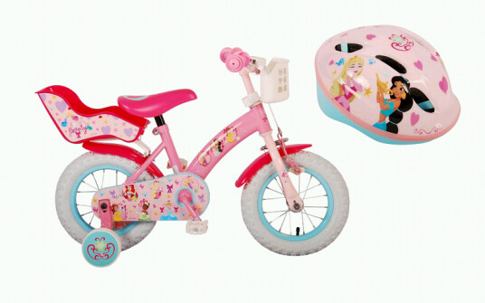Volare Children's Bicycle 12" Princess 21209-CH + Bicycle Helmet 52-56 cm Princess 1027 Volare Children's Bicycle 12" Princess 21209-CH + Bicycle Helmet 52-56 cm Princess 1027
