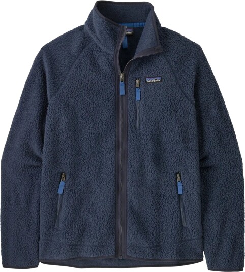 Patagonia Men's Retro Pile Fleece Jacket New Navy W/sunken Blue M