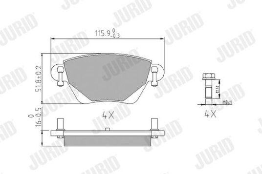 Bremseklosser JURID 573012J Bremseklosser JURID 573012J