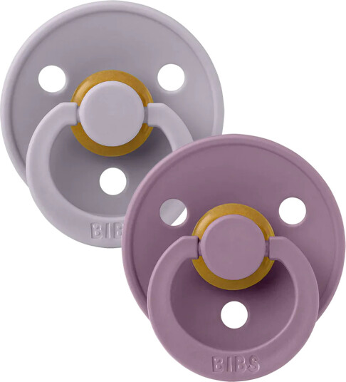 Bibs Smokk Colour 2 Pack Latex Anatomical Fossil Grey/Mauve