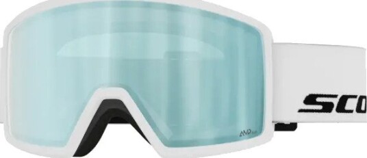 Scott Neo White/Amp Ice Chrome S2 Skibriller med Freeform-linse Scott Neo White/Amp Ice Chrome S2 Skibriller med Freeform-linse