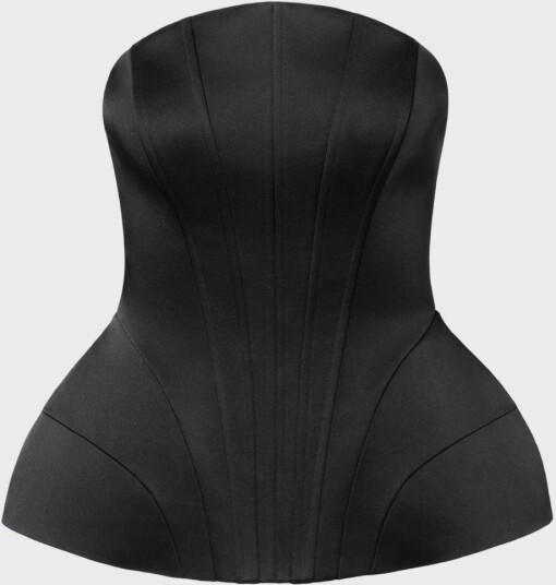 Malina Bellina Sculpted Corset Top   Black   36