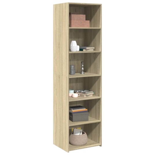 Highboard sonoma eik 50x41x185 cm konstruert tre