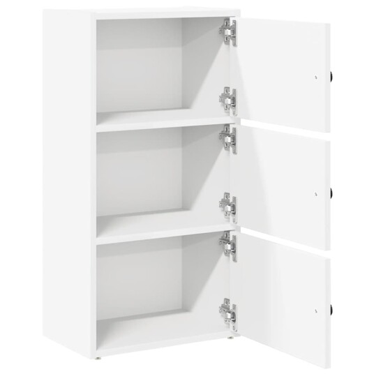 Bokhylle hvit 40x24x77 cm konstruert tre Bokhylle hvit 40x24x77 cm konstruert tre